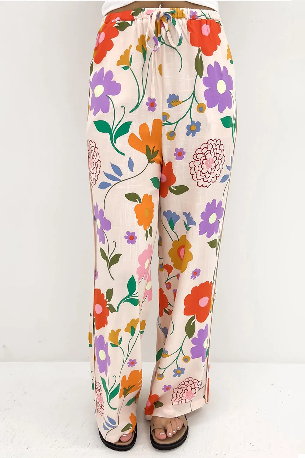 🌸 Drawstring Printed Pants with Pockets 🌸