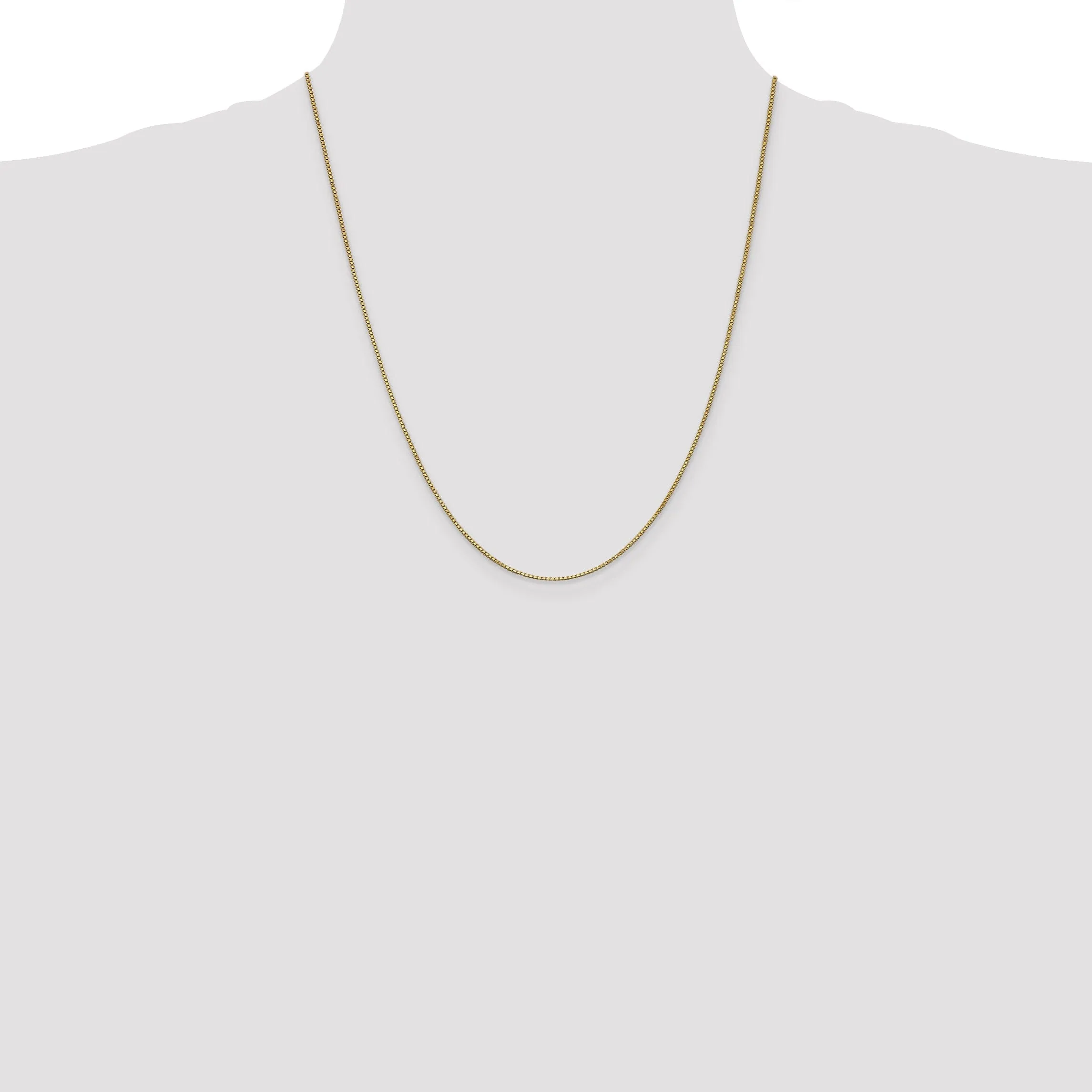 10k Yellow Gold Box Chain 1MM