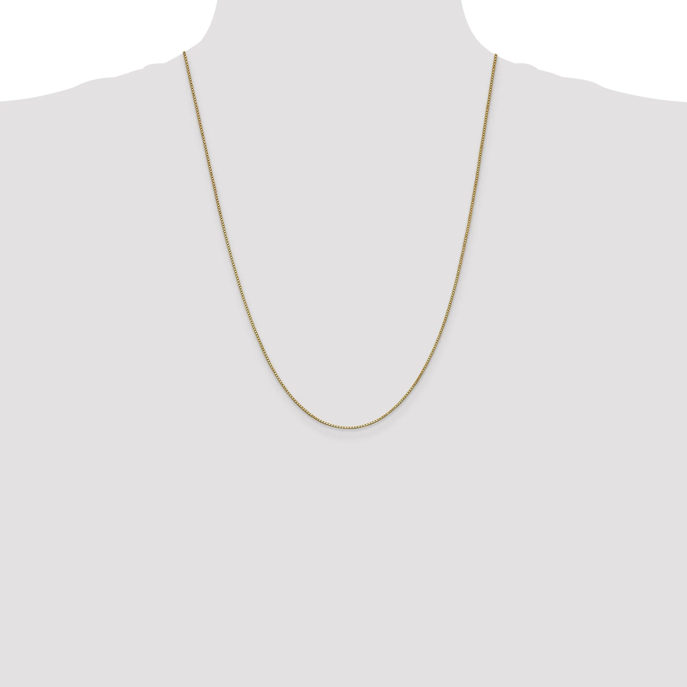 10k Yellow Gold Box Chain 1MM