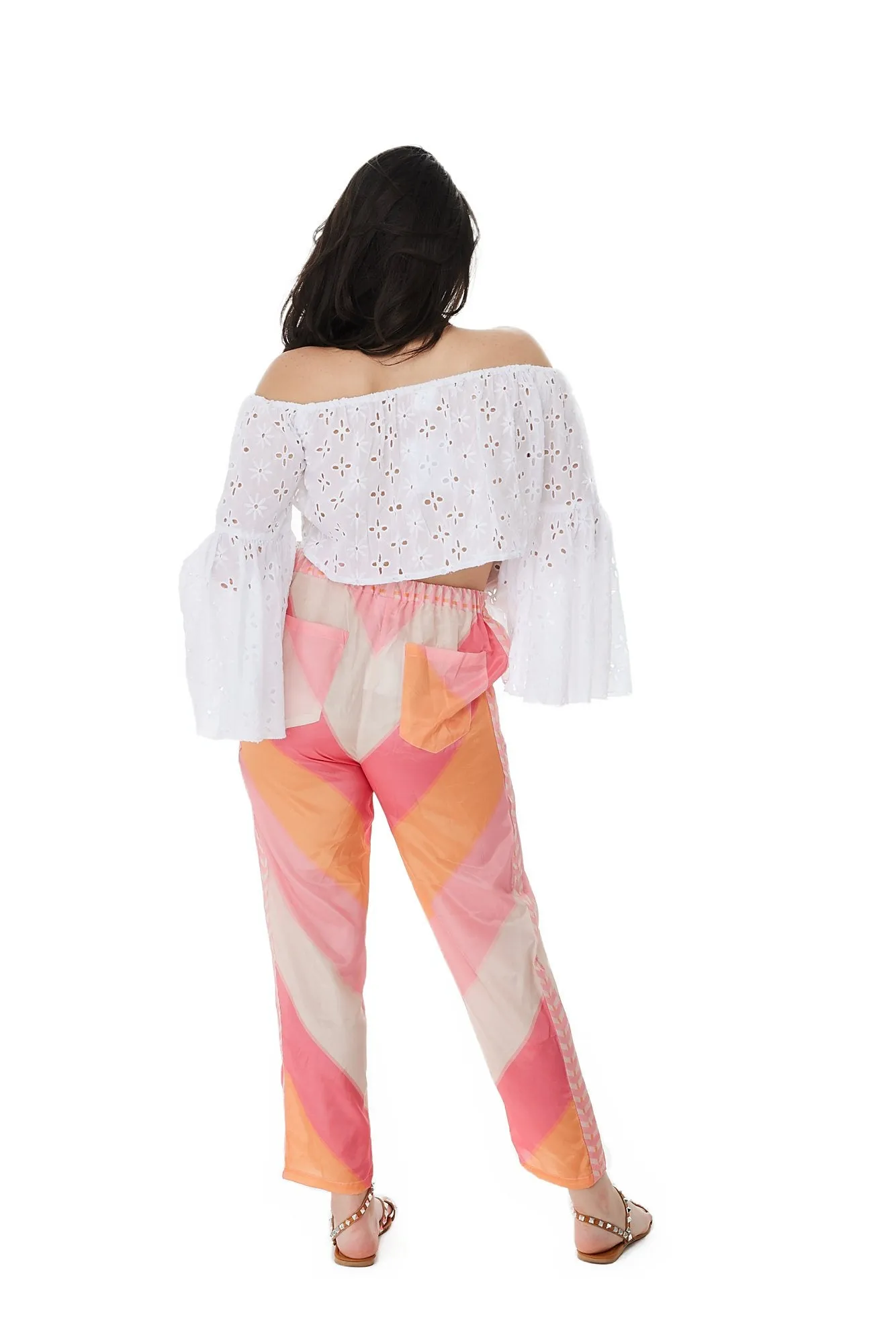 2464 Pink Boho Pants