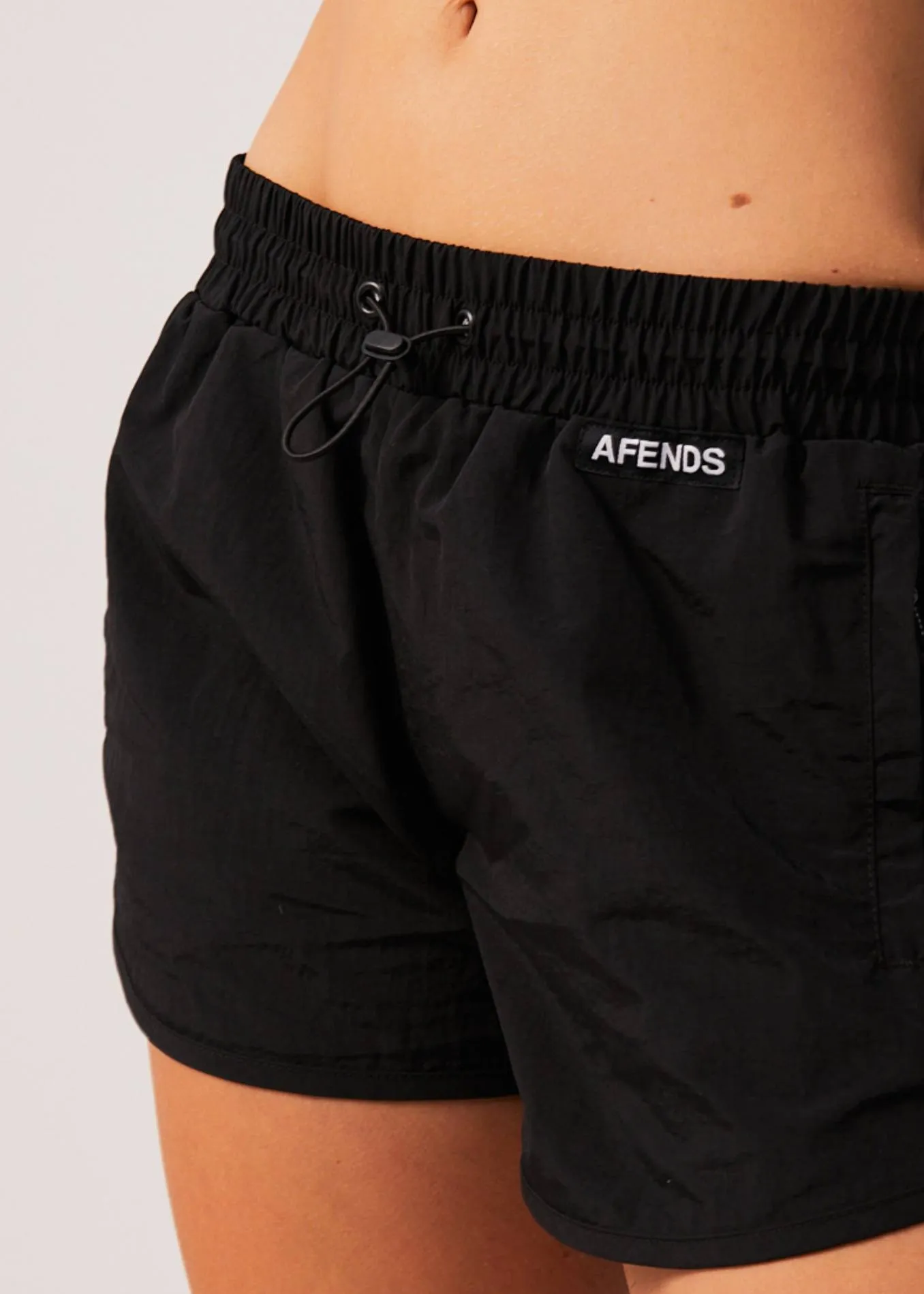 AFENDS Womens Pala - Spray Shorts - Black