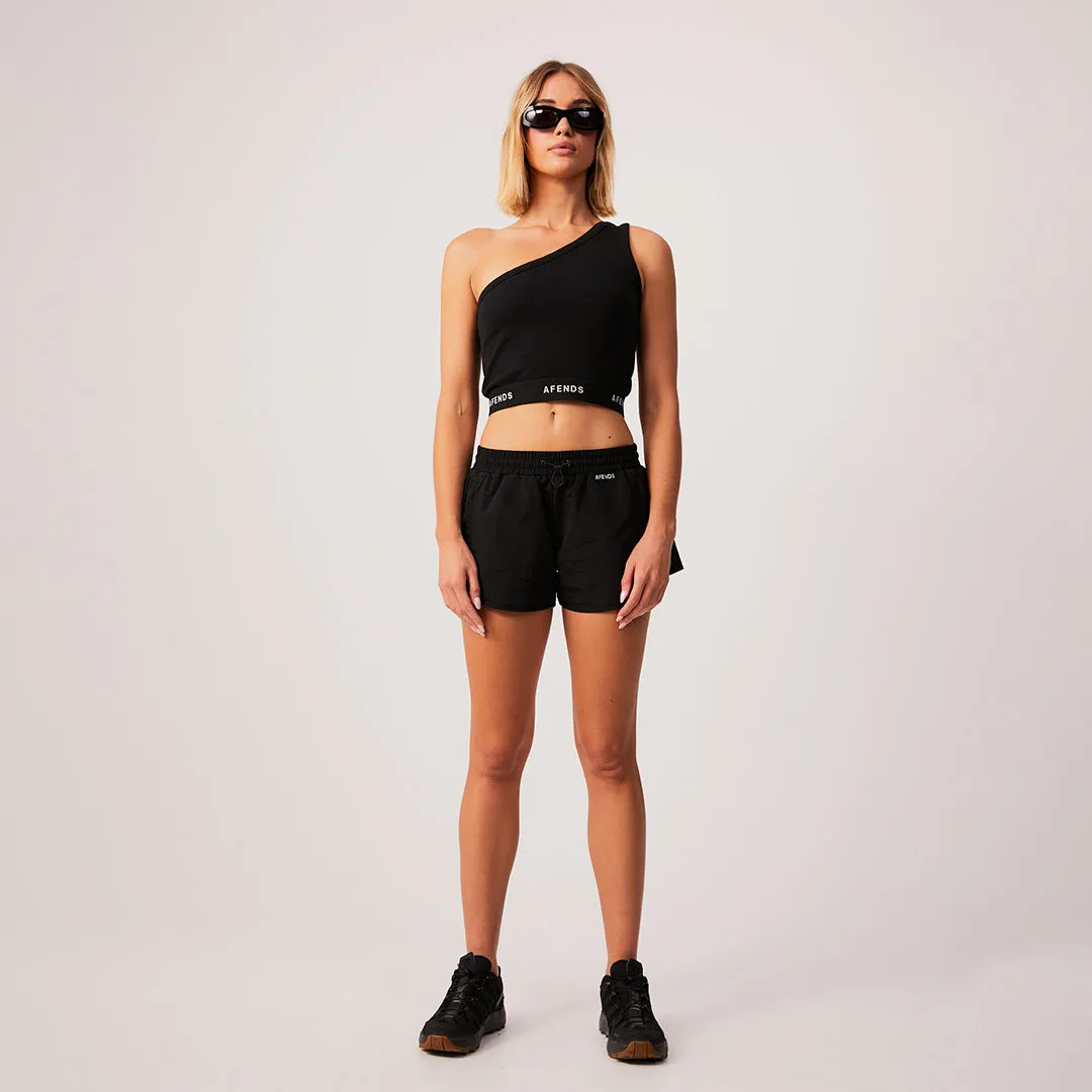 AFENDS Womens Pala - Spray Shorts - Black