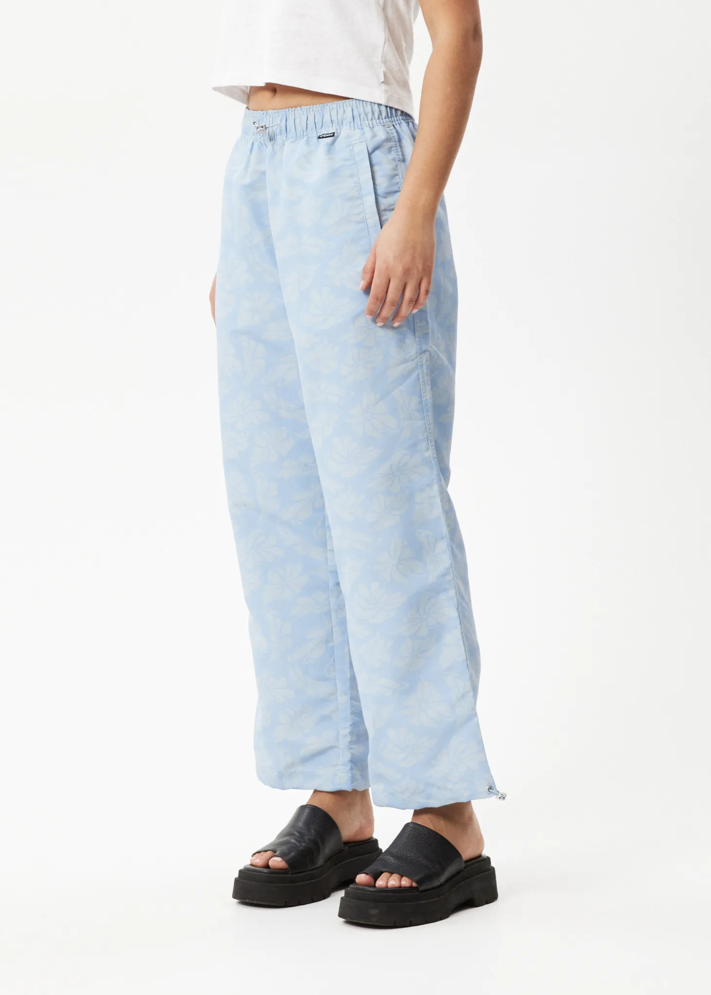 AFENDS Womens Underworld - Spray Pants - Powder Blue