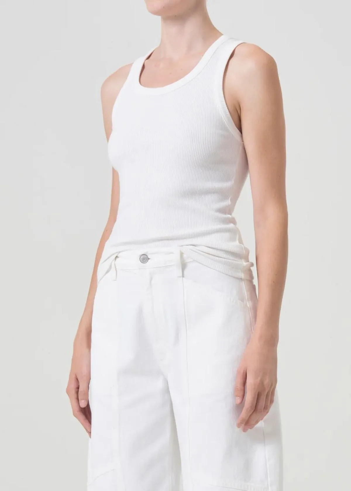 AGOLDE Poppy Tank Top - White