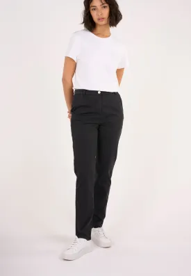 ALMA slim twill chino - Black Jet