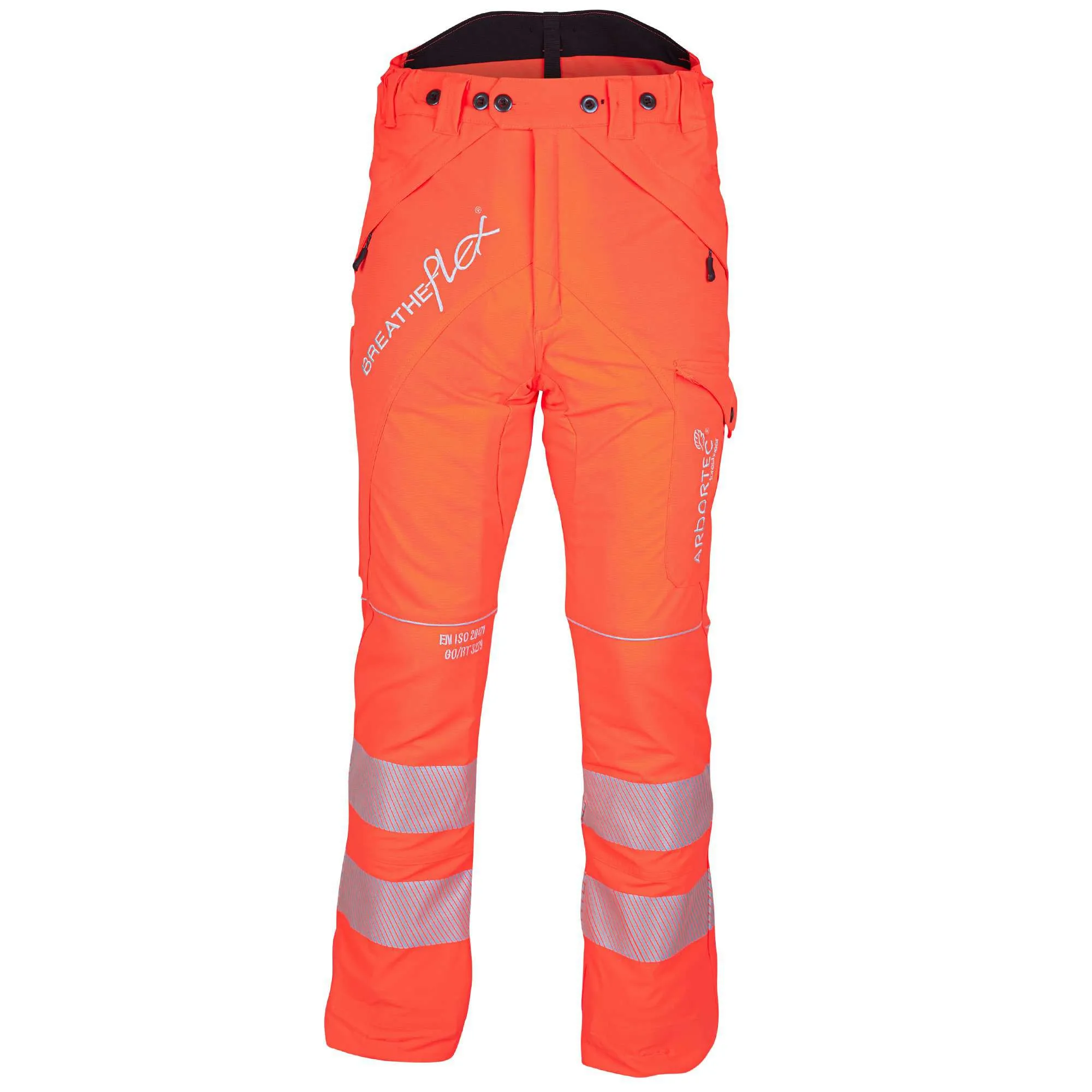 ATHV4050/4040/4035 Breatheflex Chainsaw Pants Design C Class 1/2/3 - Hi-Viz Orange