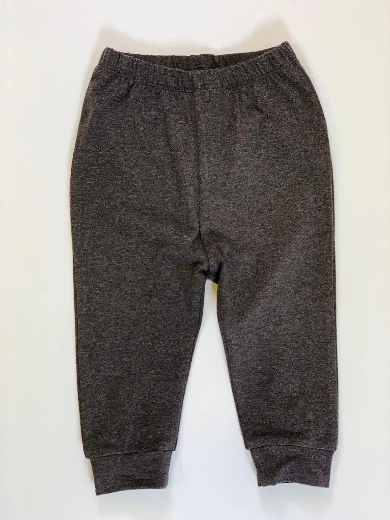 Baby Drawstring Baby Jogger Pants (Organic Cotton) - 4 Colors