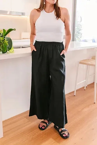 Black Linen Pants