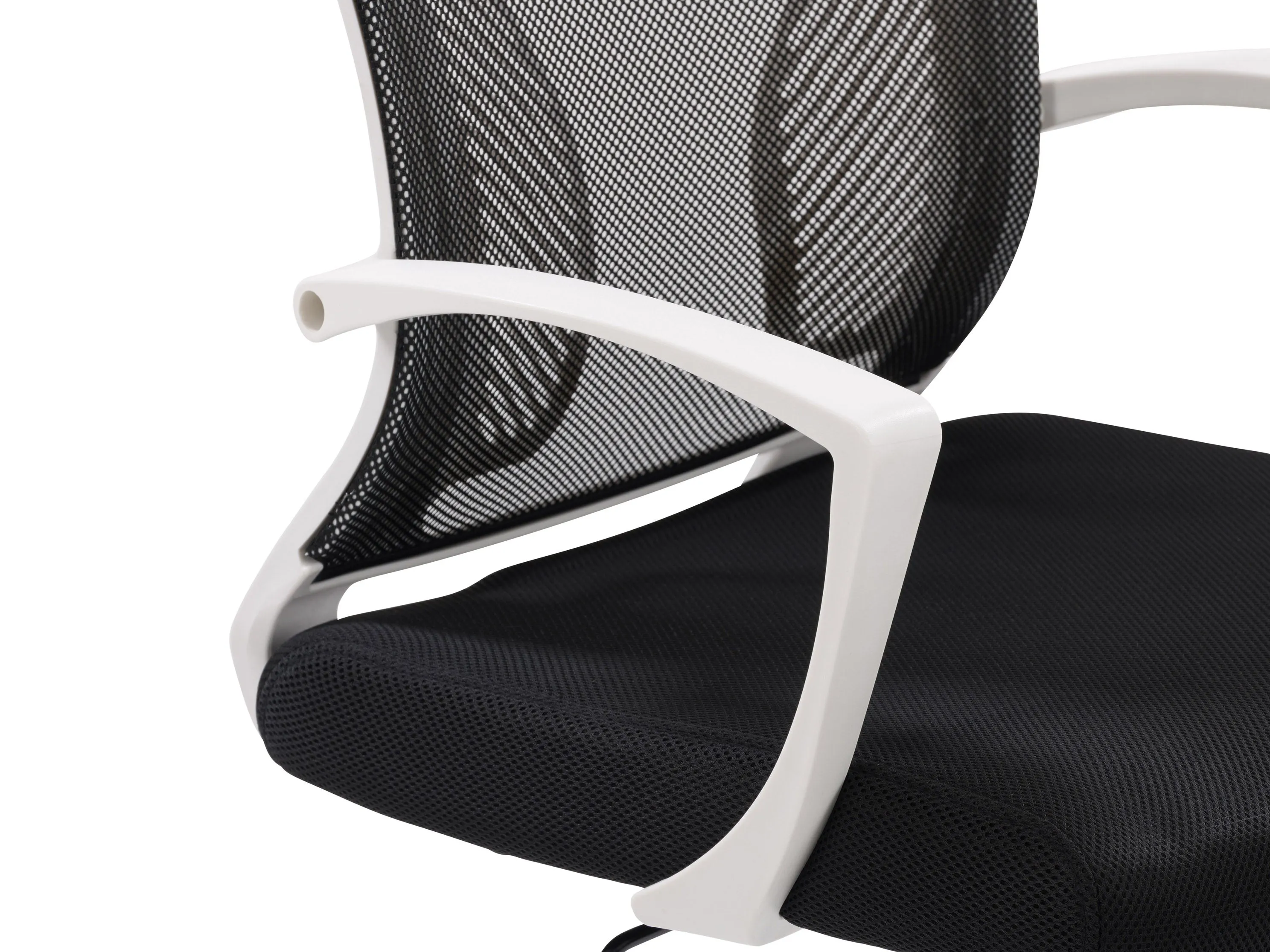 Black On White Mesh Office Chair