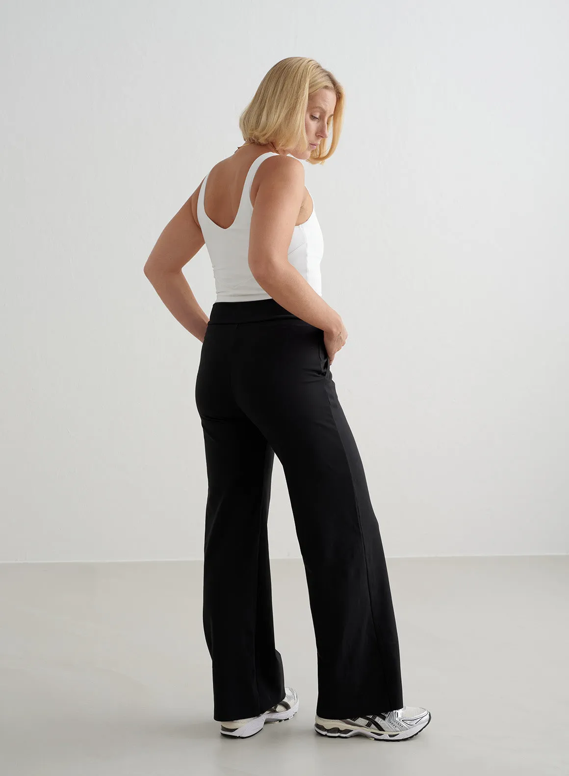 Black Sense Wide Petite Pants