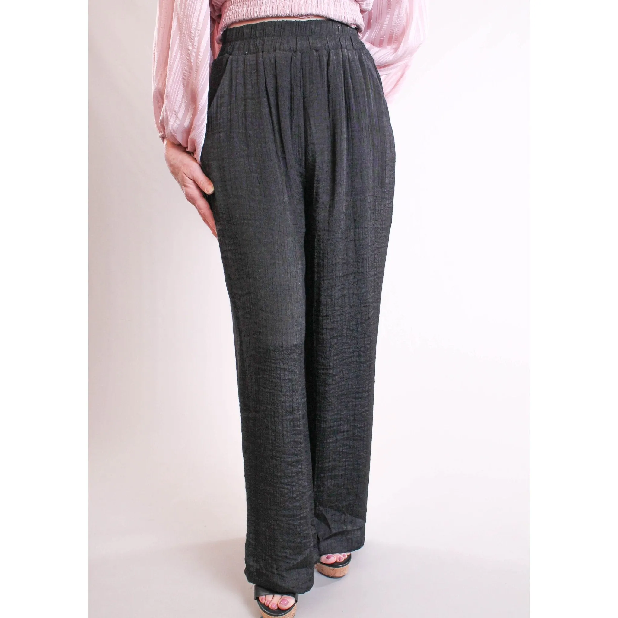 Blu Pepper High Rise Wide Leg Pants