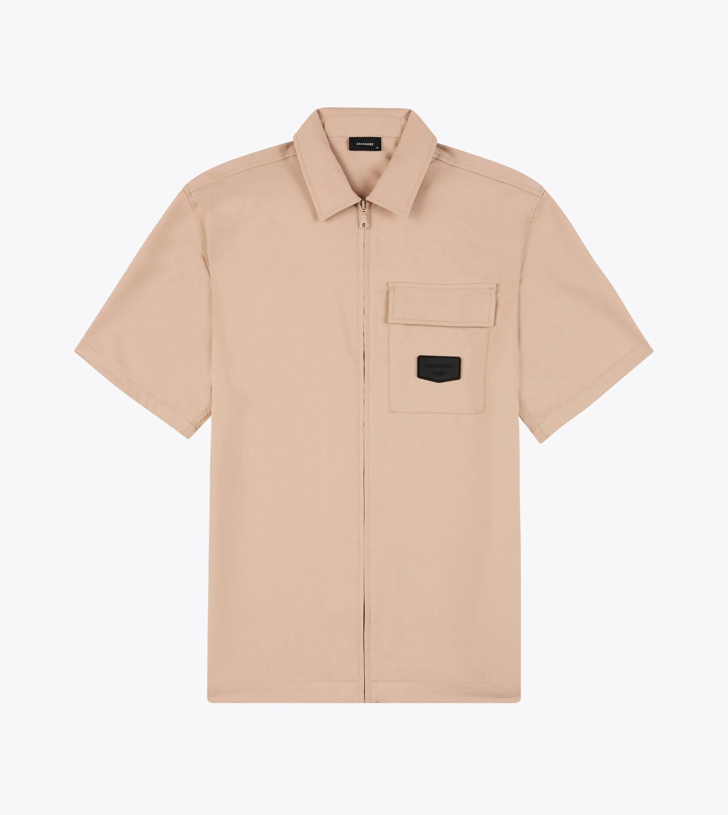 Boxy SS Overshirt Sandstone