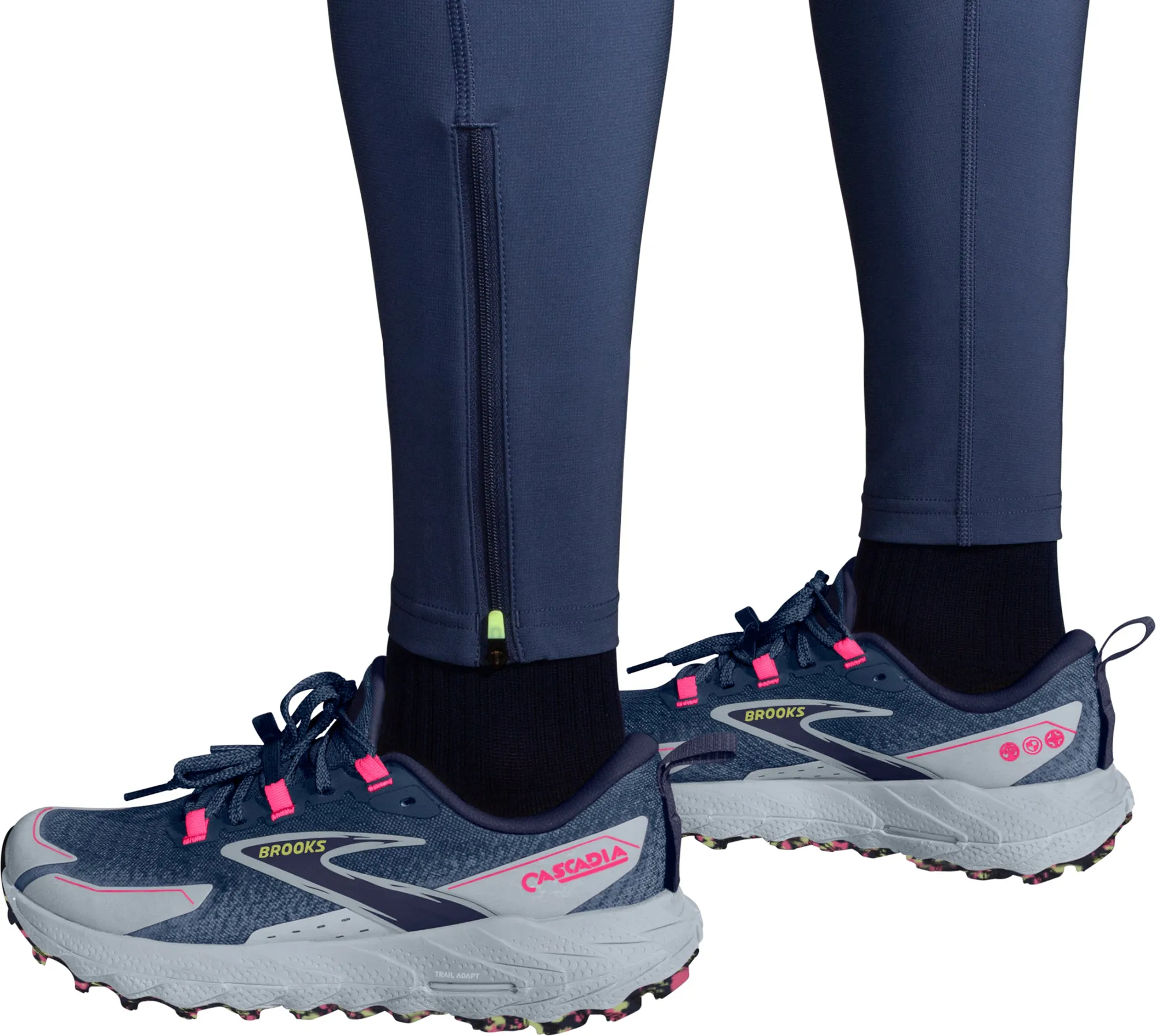 Brooks High Point Womens Long Running Tights - Blue