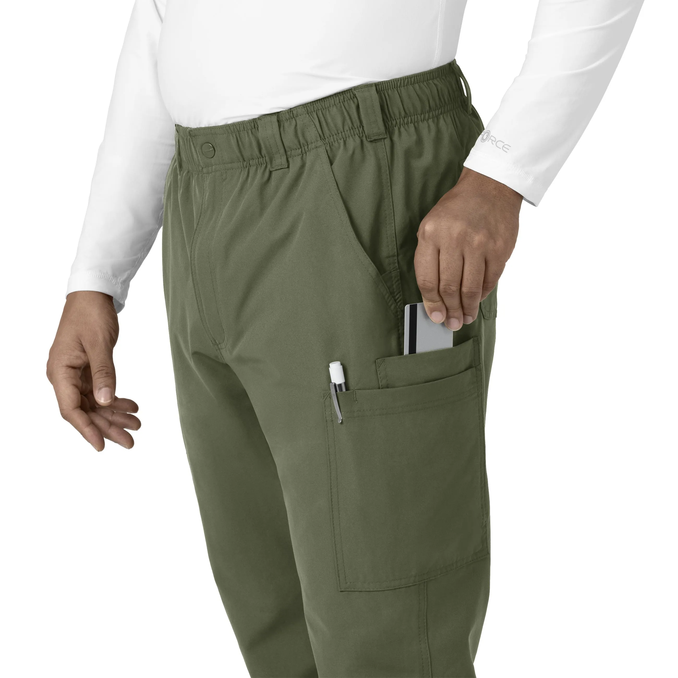 Carhartt Force Essentials Men's Straight Leg Cargo Scrub Pant - Olive