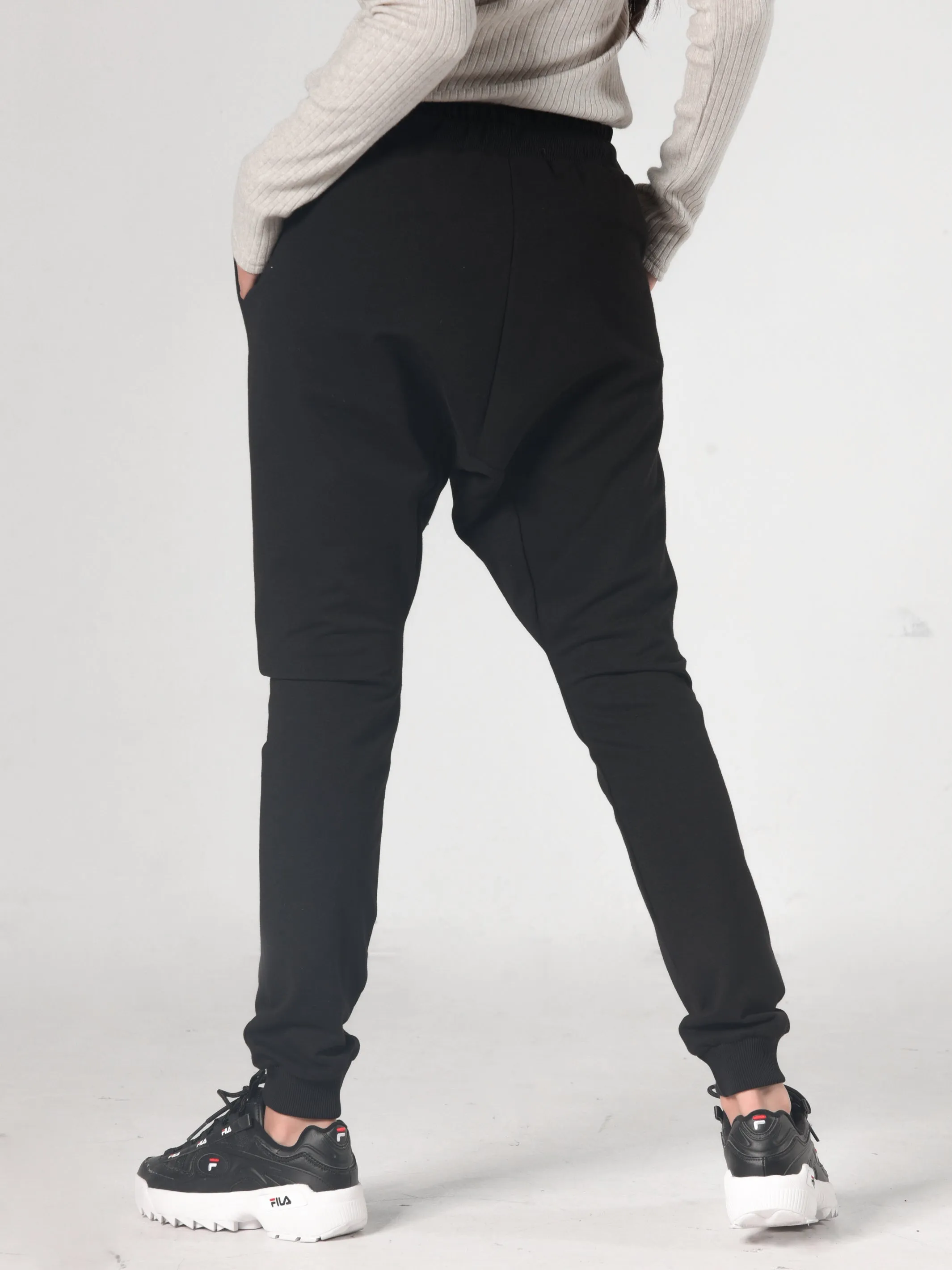 Casual Elastic Waist Pants