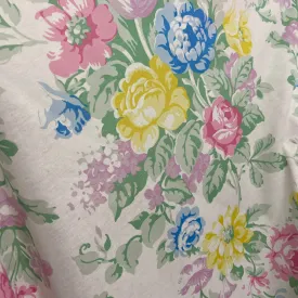 Cotton Jersey - Large Floral  - Pop Up Shop - £2.50 Per Metre - Sold By The Metre