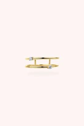 DAINTY TWINS RING