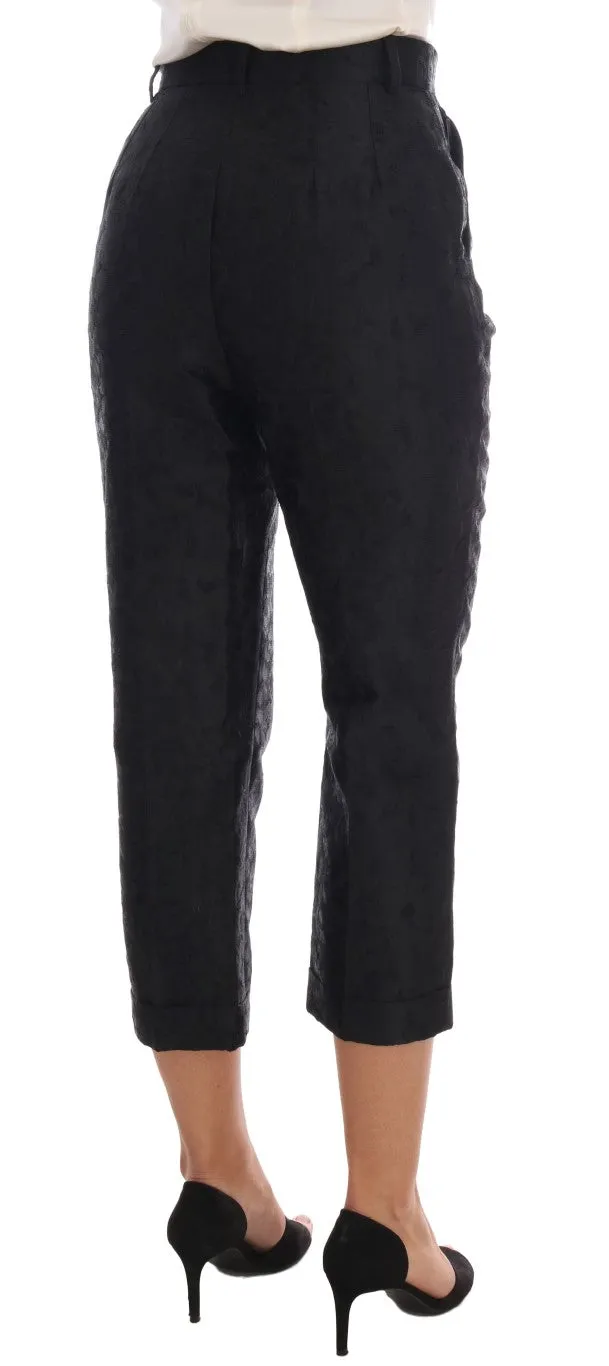 Dolce & Gabbana Elegant High Waist Capri Dress Pants