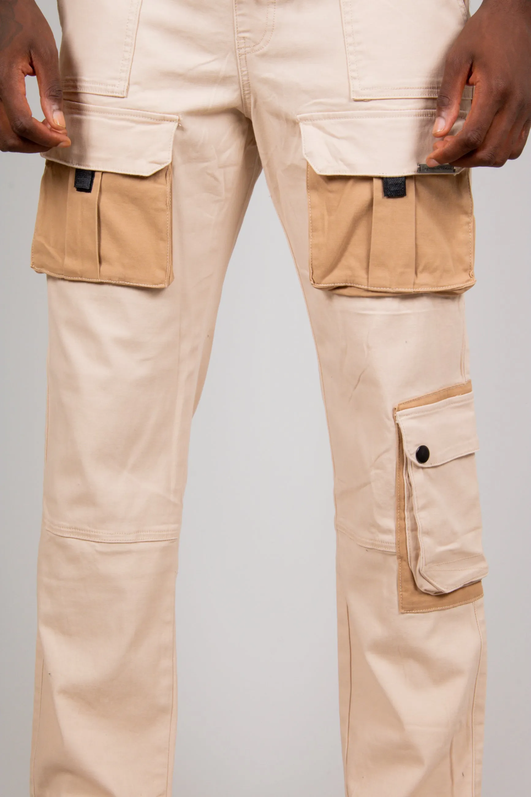 Ecru Tech Utility Straight Leg Cargos