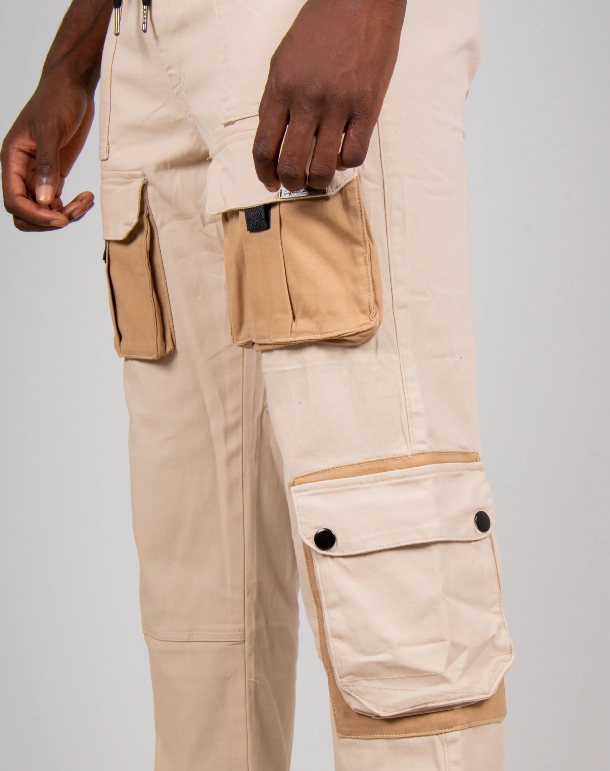 Ecru Tech Utility Straight Leg Cargos