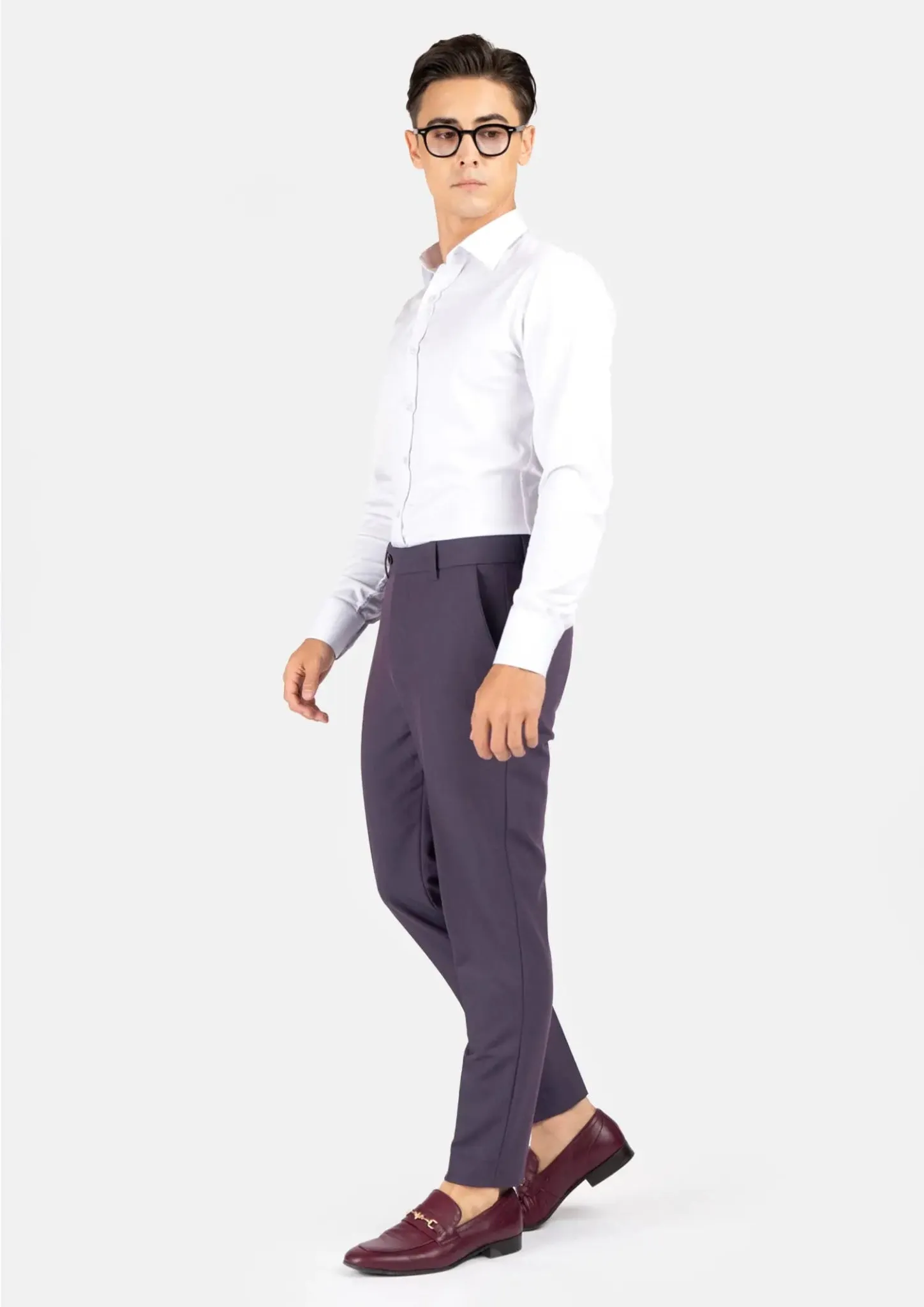 Eminence Purple Stretch Pants