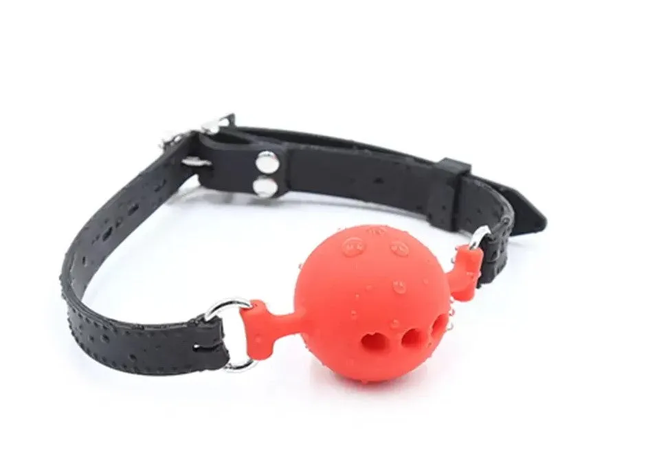 Gag - Breathable Silicone Small Ball (Red)