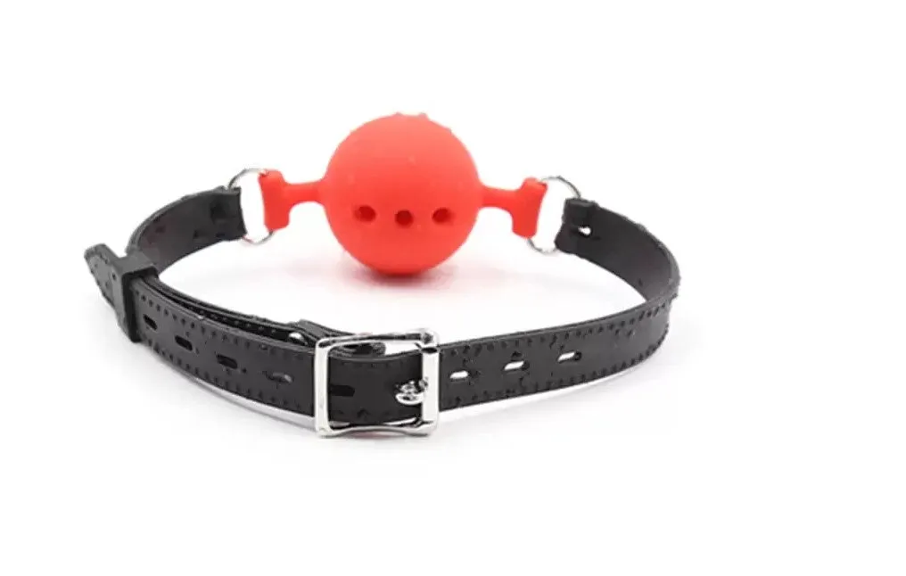 Gag - Breathable Silicone Small Ball (Red)