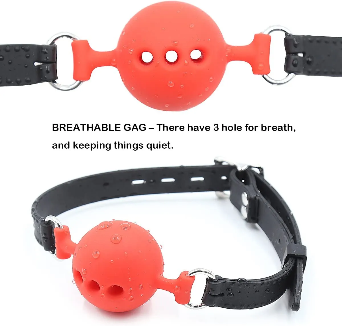 Gag - Breathable Silicone Small Ball (Red)