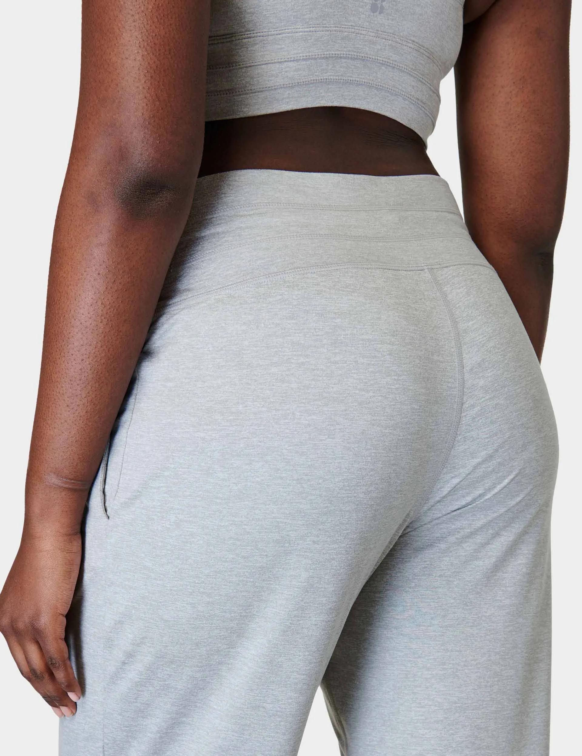 Gaia Yoga Pants - Light Grey Marl