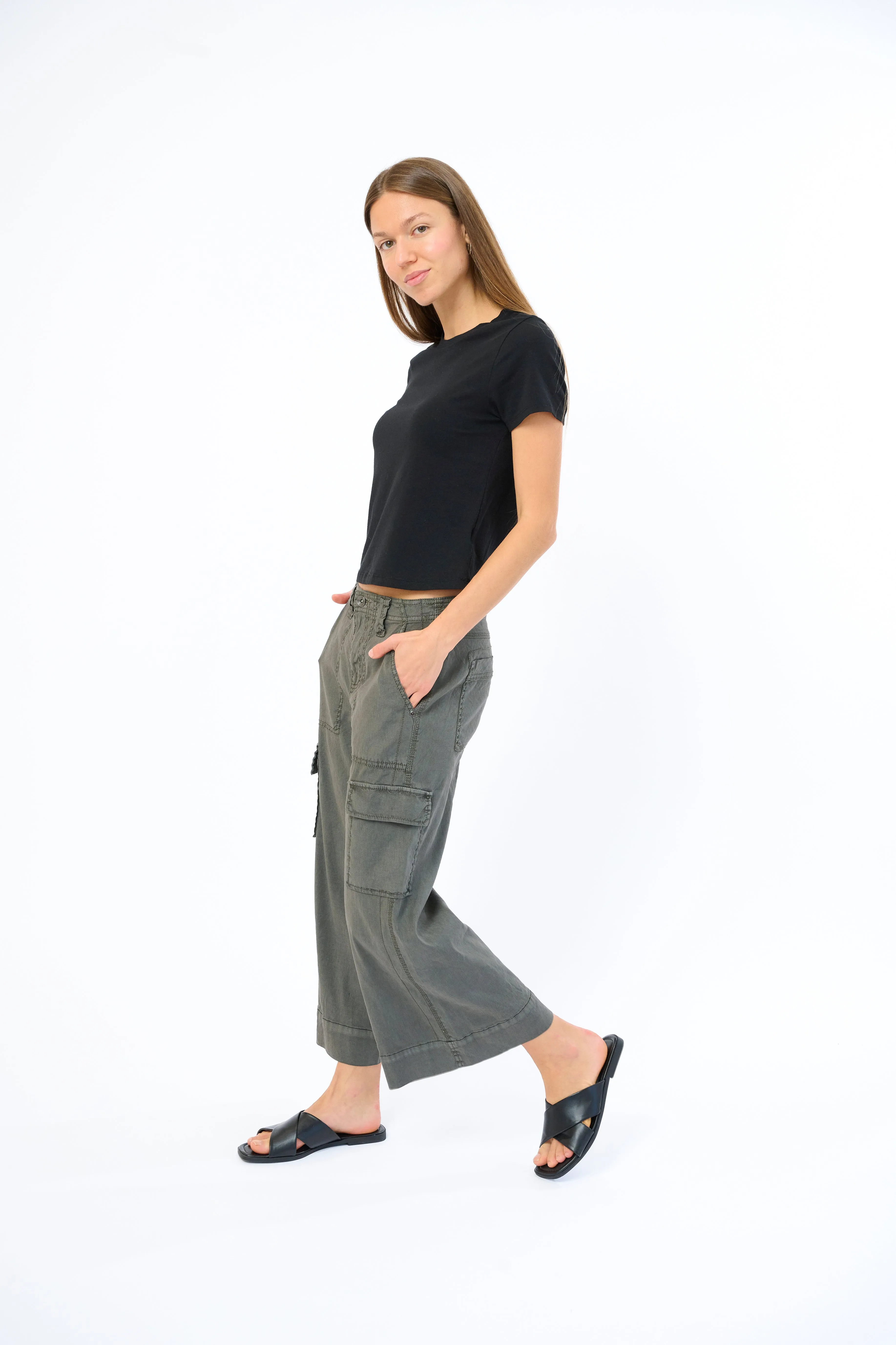 Galla Stretch Linen Pant