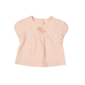 Girls Cloud Pink Organic Cotton Jersey T-shirt