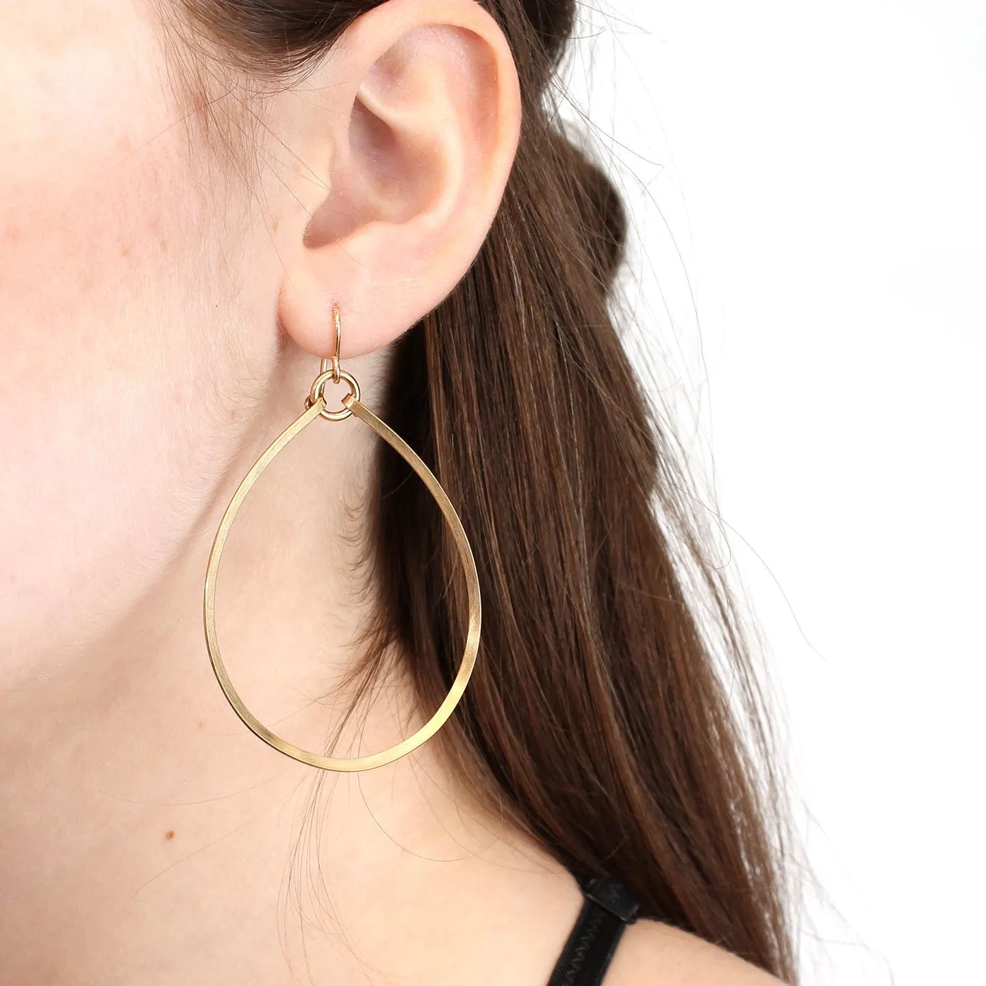 Hammered Hoop Earrings