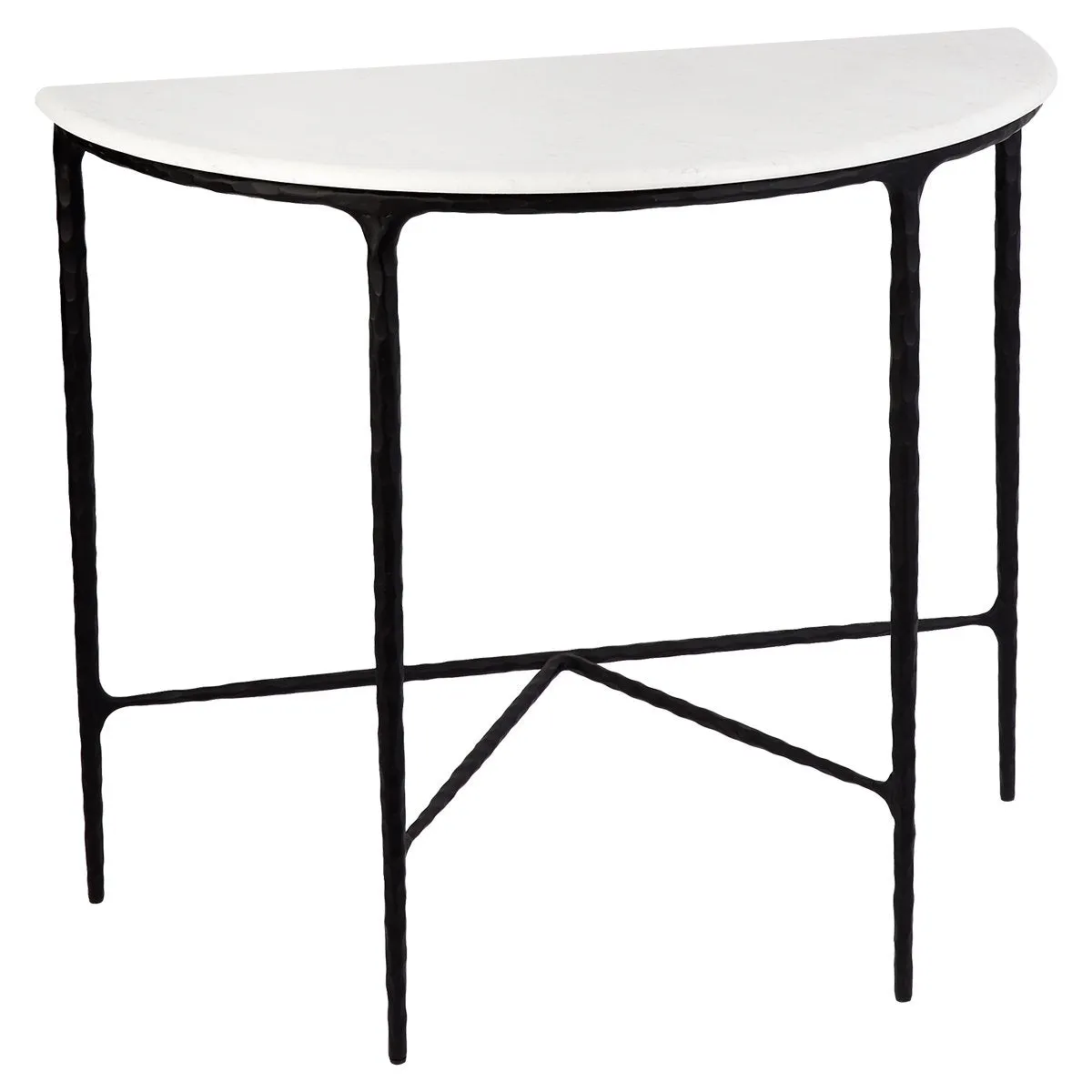 Heston Demilune Table - Black