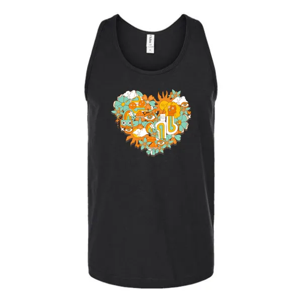 Hippy Heart Unisex Tank Top