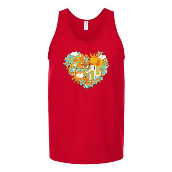 Hippy Heart Unisex Tank Top