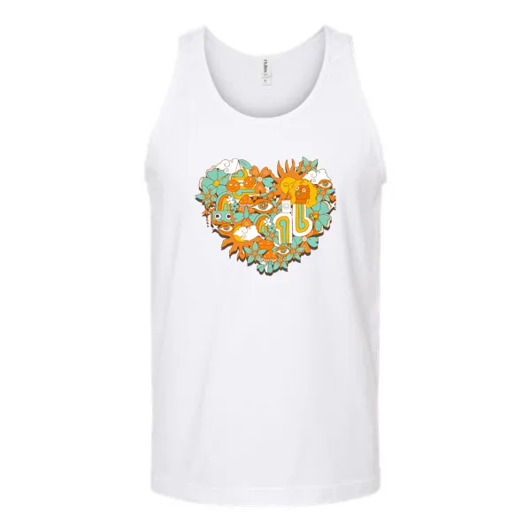 Hippy Heart Unisex Tank Top