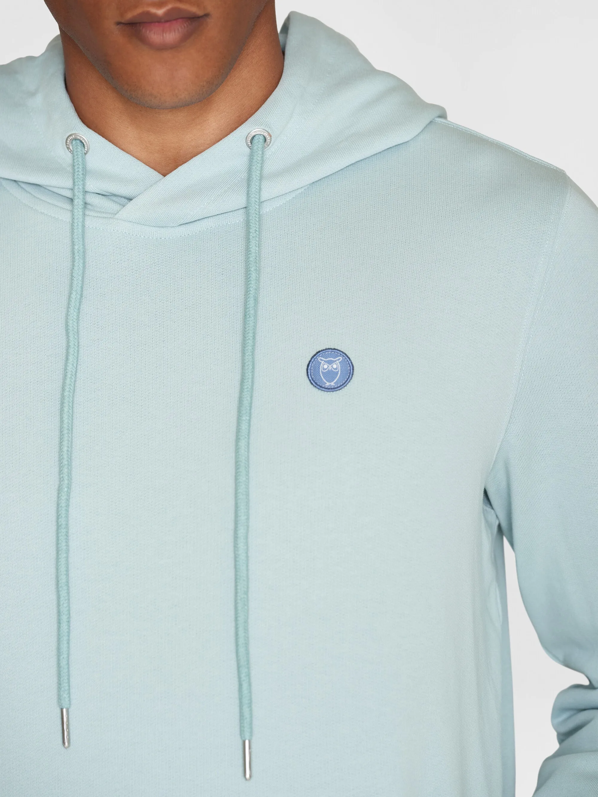 Hood basic badge sweat - Gray Mist