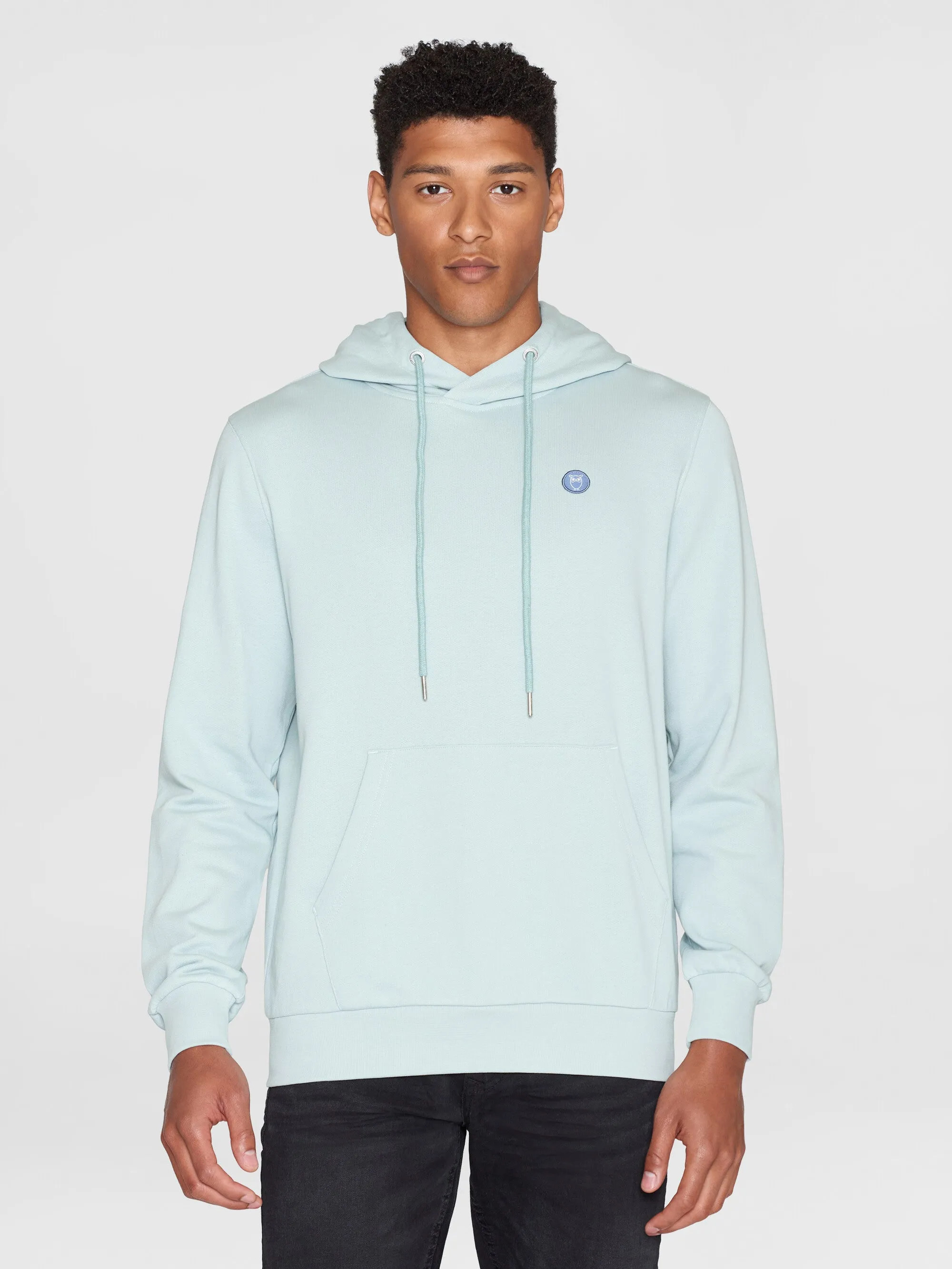 Hood basic badge sweat - Gray Mist