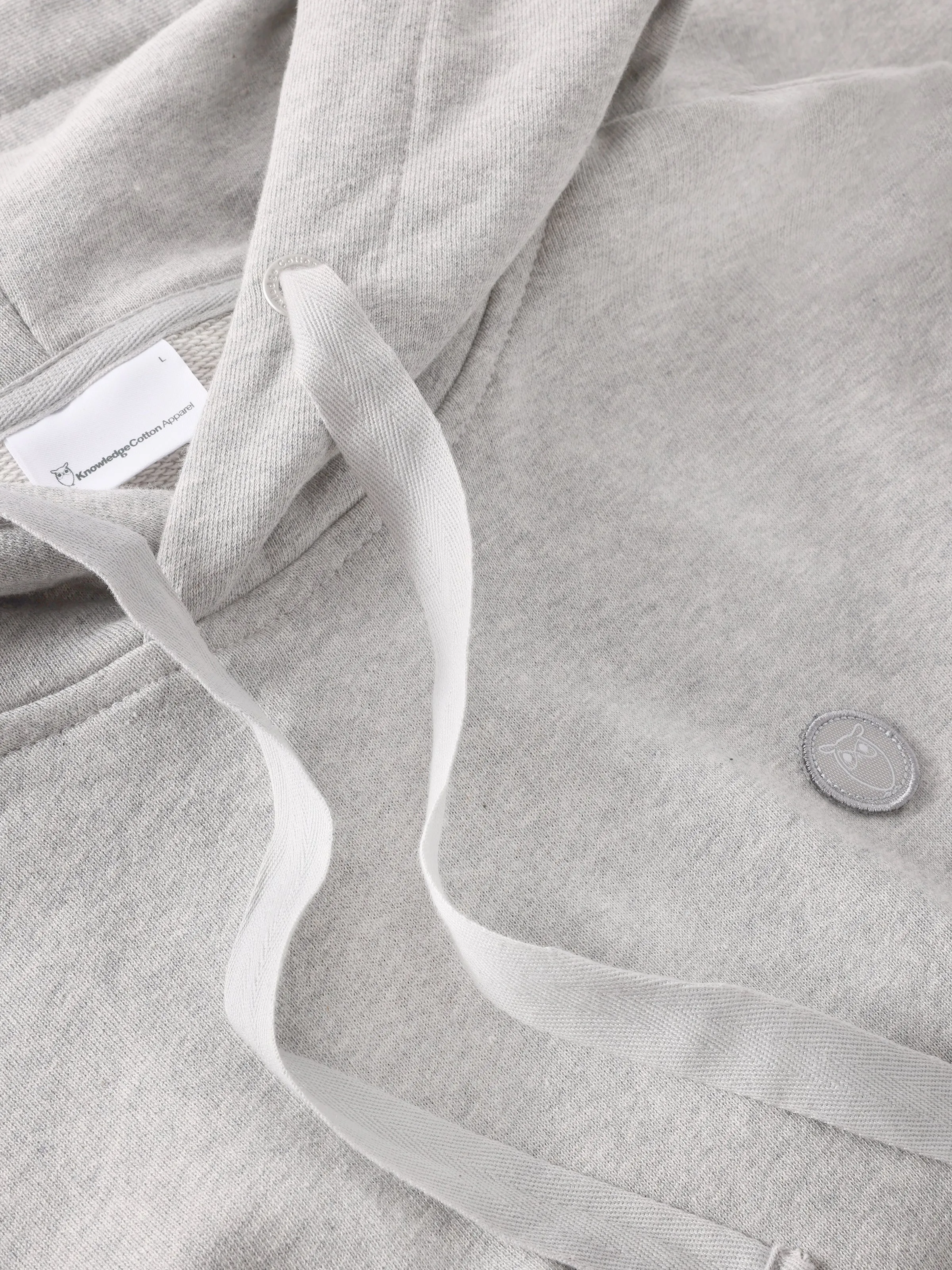 Hood basic badge sweat - Grey Melange