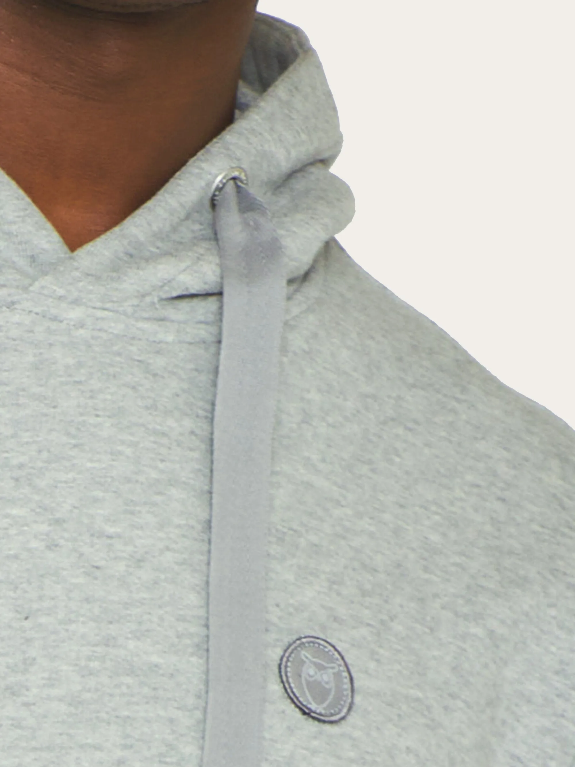 Hood basic badge sweat - Grey Melange