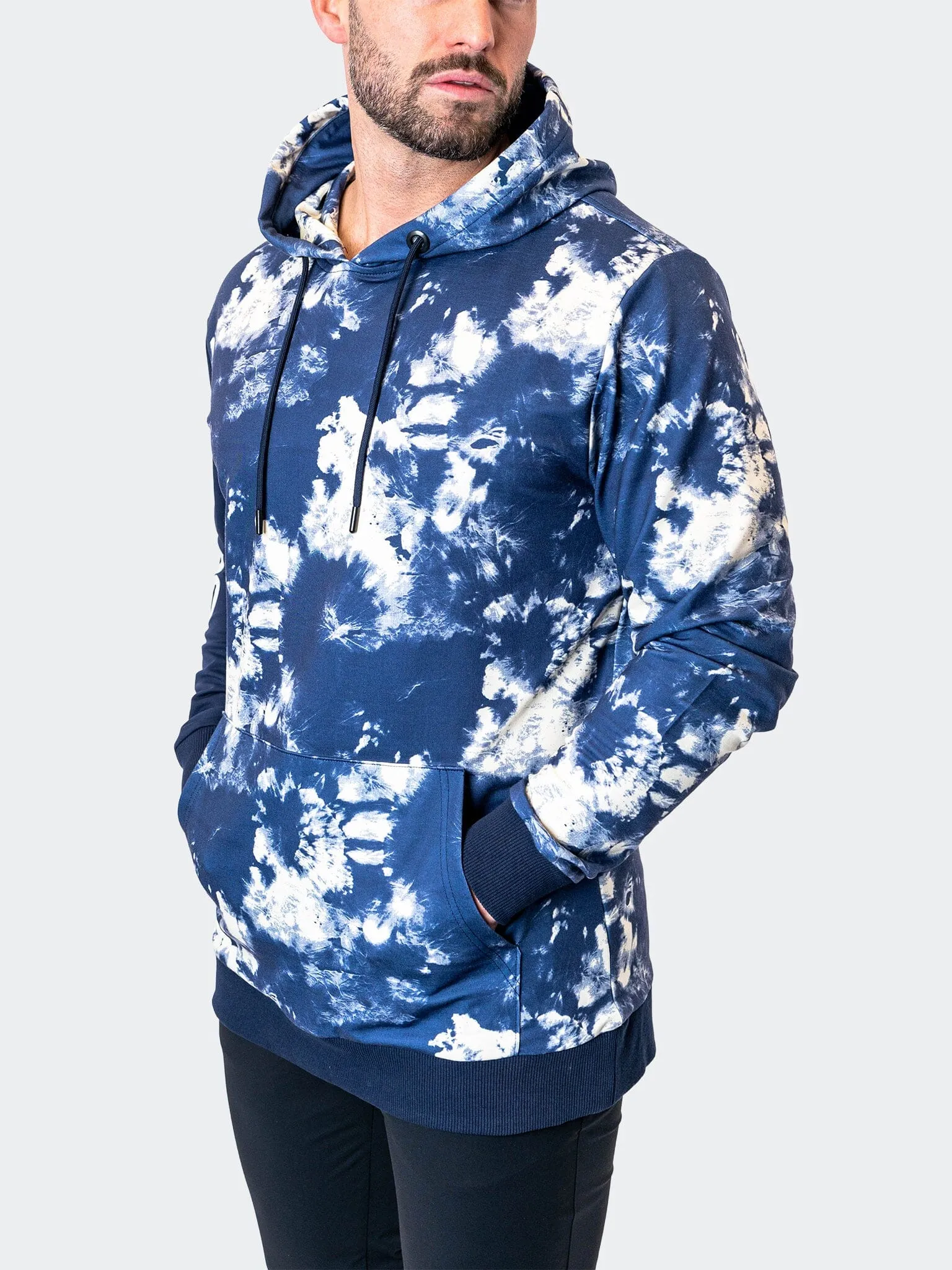 Hoodie DyePanel Blue