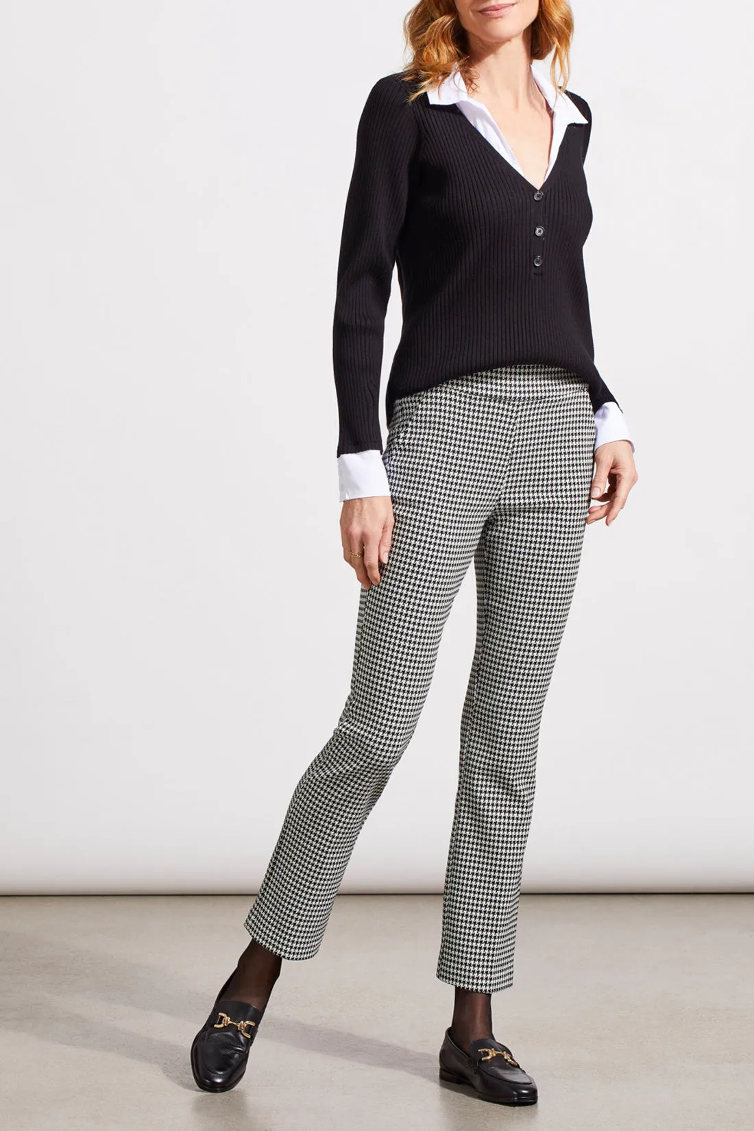 Houndstooth Pull on Pant