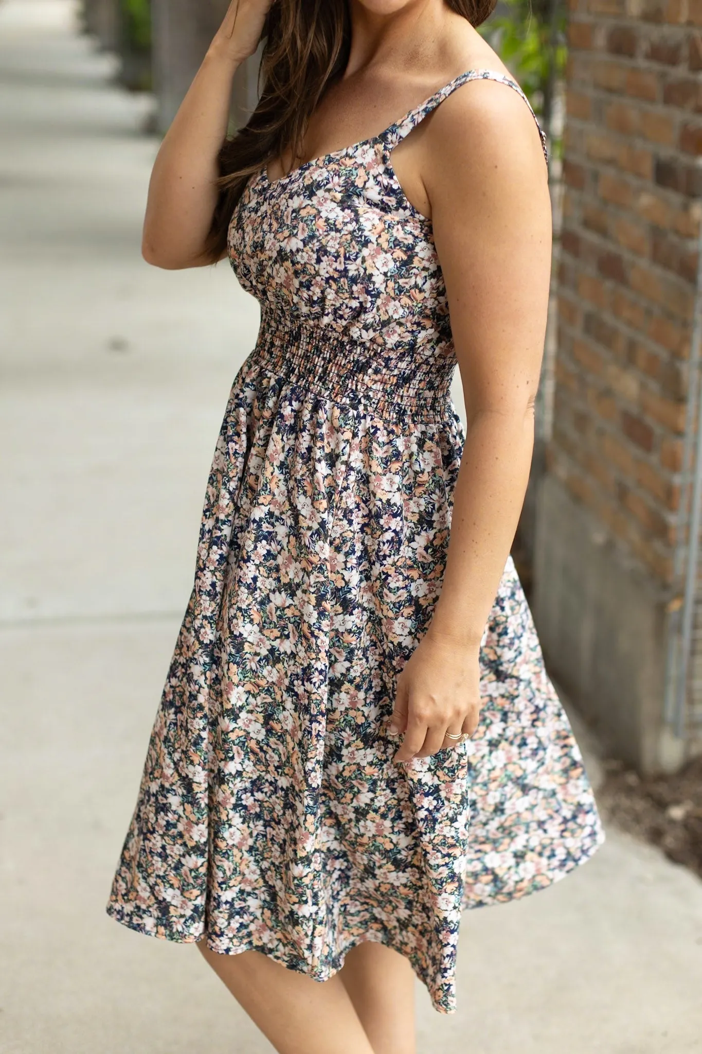 IN STOCK Cassidy Midi Dress - Micro Vintage Floral