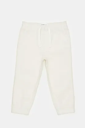 Infant Boys Cream Twill Chino Joggers