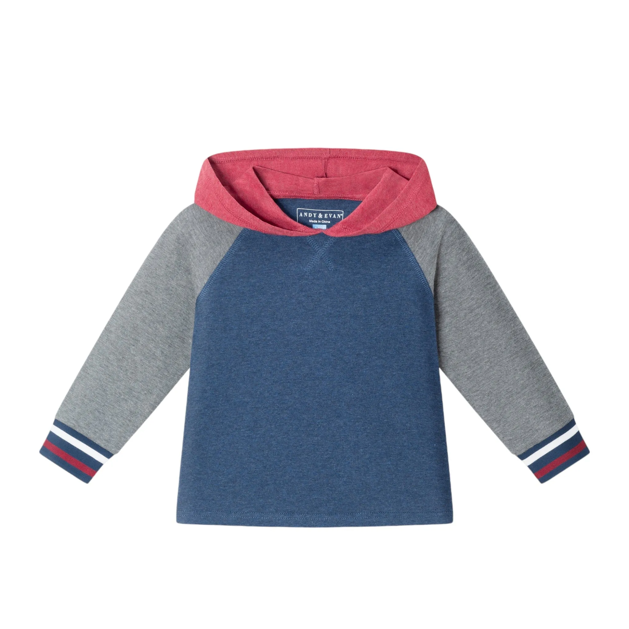 Infant Hooded Jersey Tee & Jogger Set | Red, Navy, Heather Grey