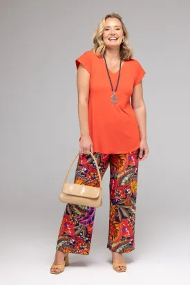 Java Wide Leg Jersey Palazzo Pants