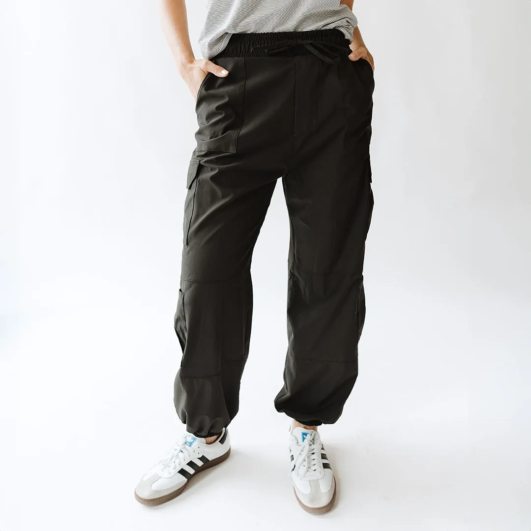 Jetsetter Cargo Joggers, Black