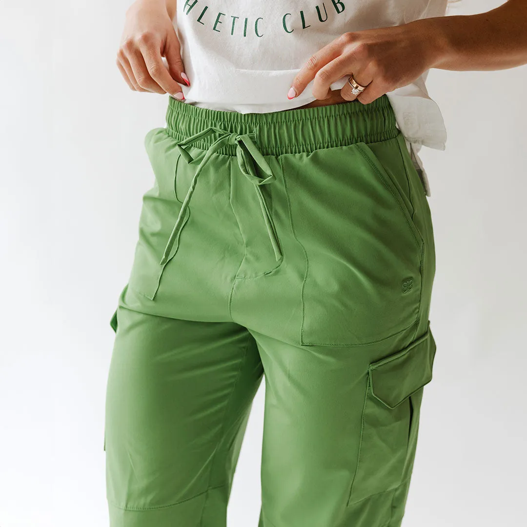 Jetsetter Cargo Joggers, Tennis Green