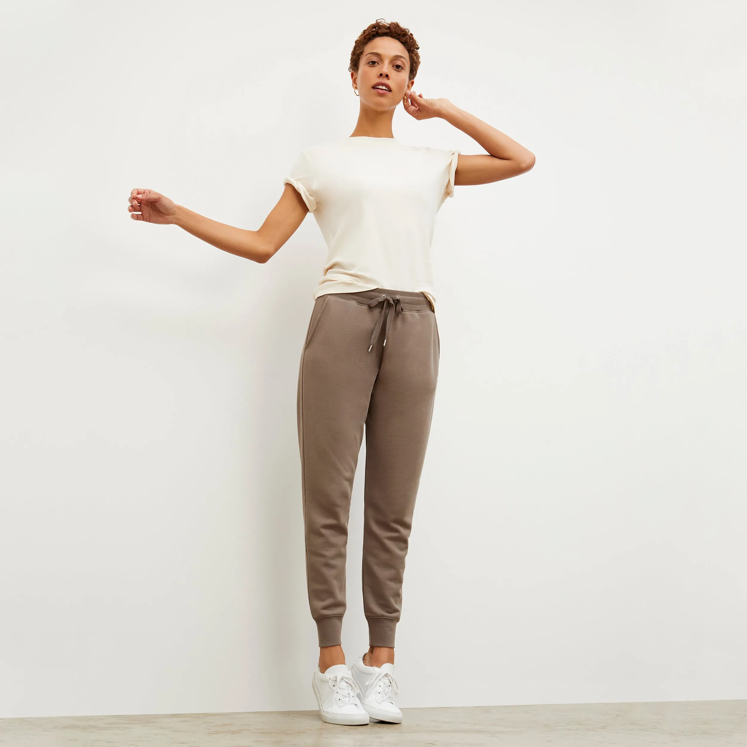 Joni Jogger - French Terry :: Mink