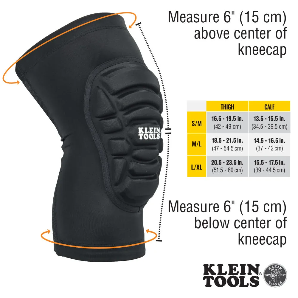 Klein 60614 Lightweight Knee Pad Sleeves, S/M